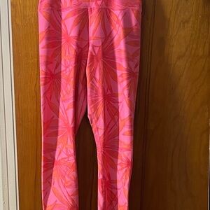 Spiritual Gangster Pink and Orange Patterned Leggings